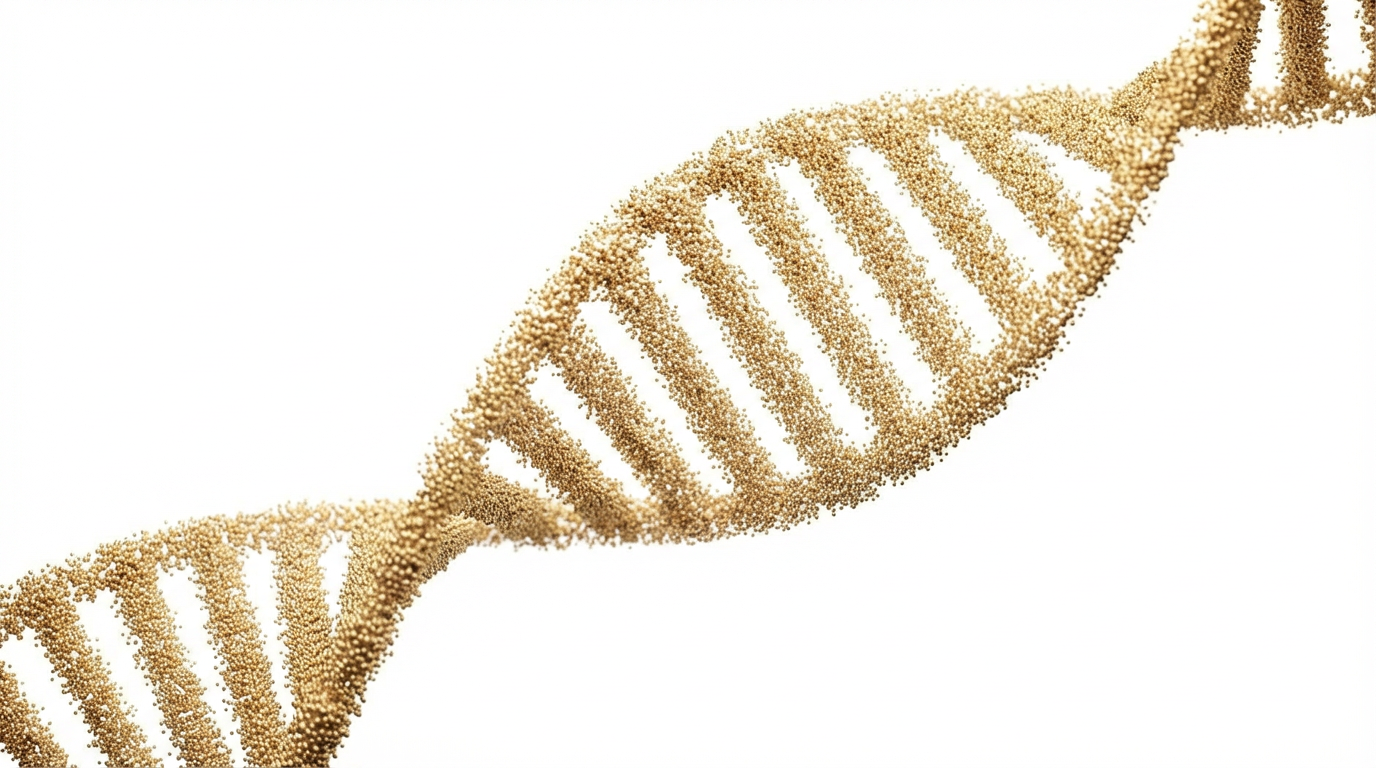 abstract visual representation of dna helix